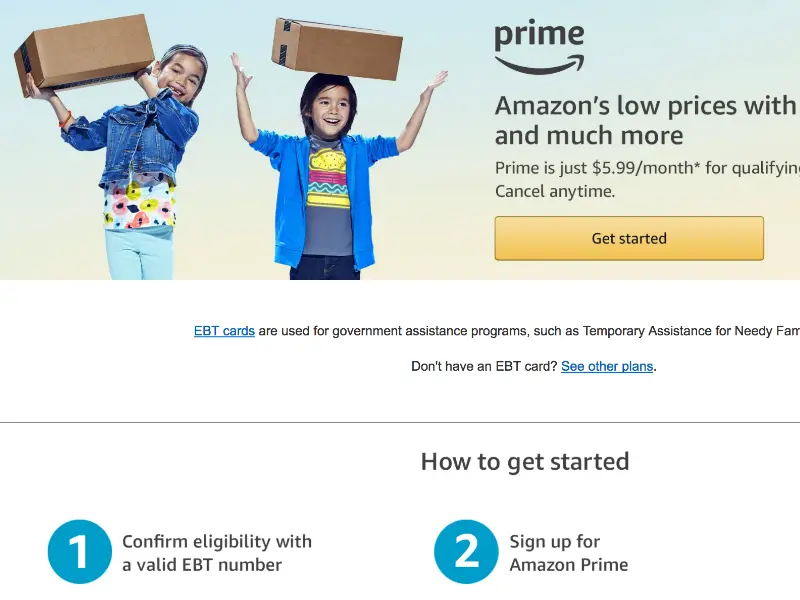 Amazon discounts Prime for customers on government assistance ...