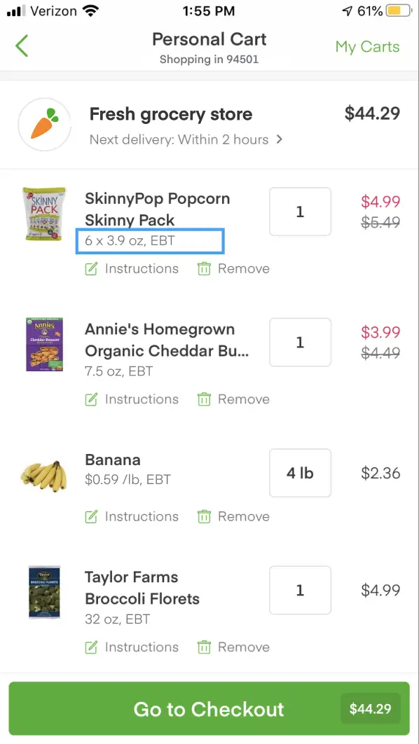 Can U Use Food Stamps On Instacart : Does Instacart Take ...