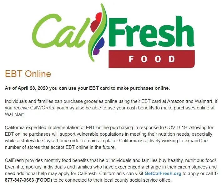 Can You Use Ebt For Online Grocery Shopping