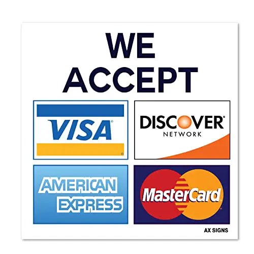 Credit Card Signs: Amazon.com