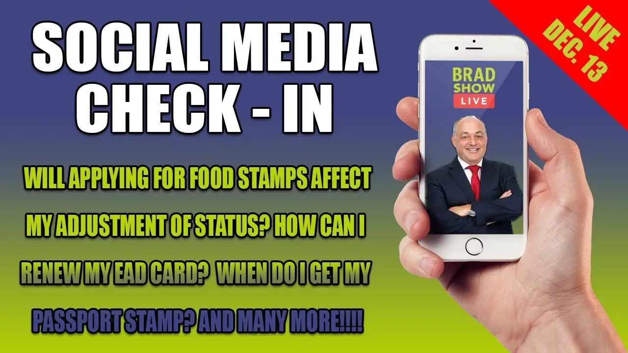 Does applying for food stamps affect my adjustment of status ...