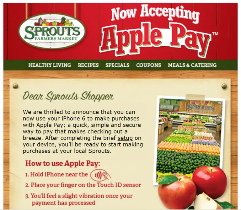 Does Sprouts Take Apple Pay in 2022?