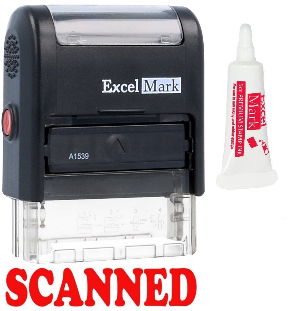 ExcelMark Scanned Self Inking Rubber Stamp