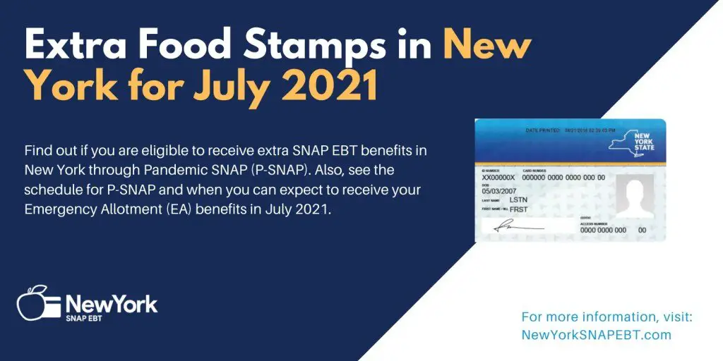 Extra Food Stamps for New York