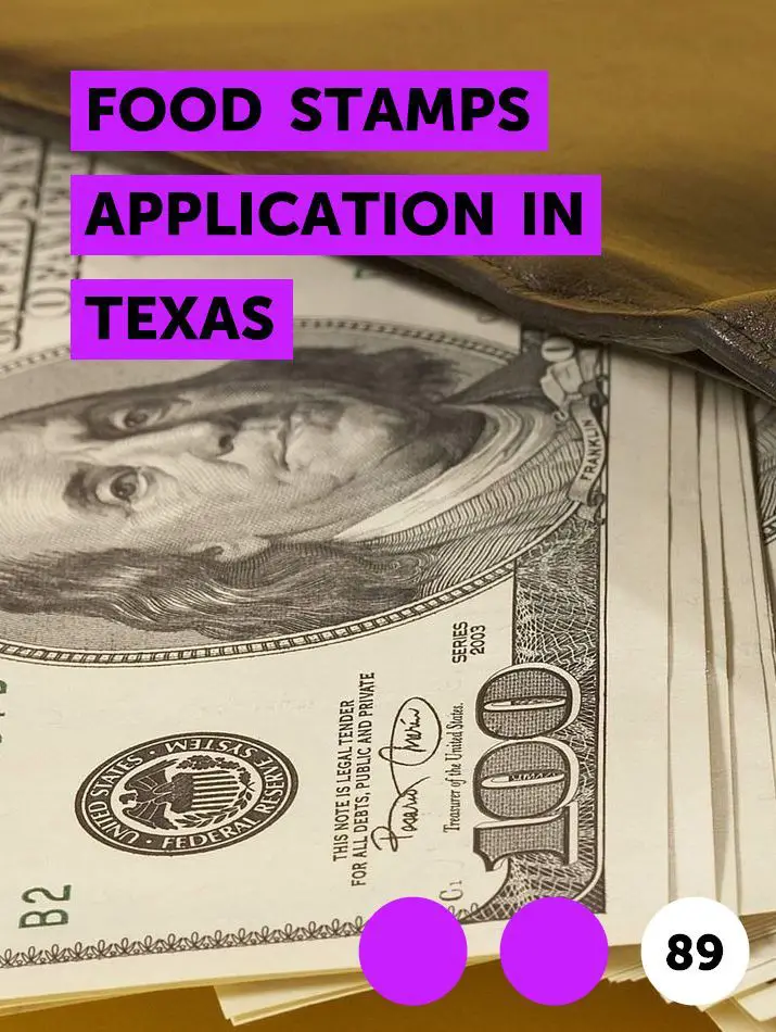 Food Stamps Application in Texas in 2020