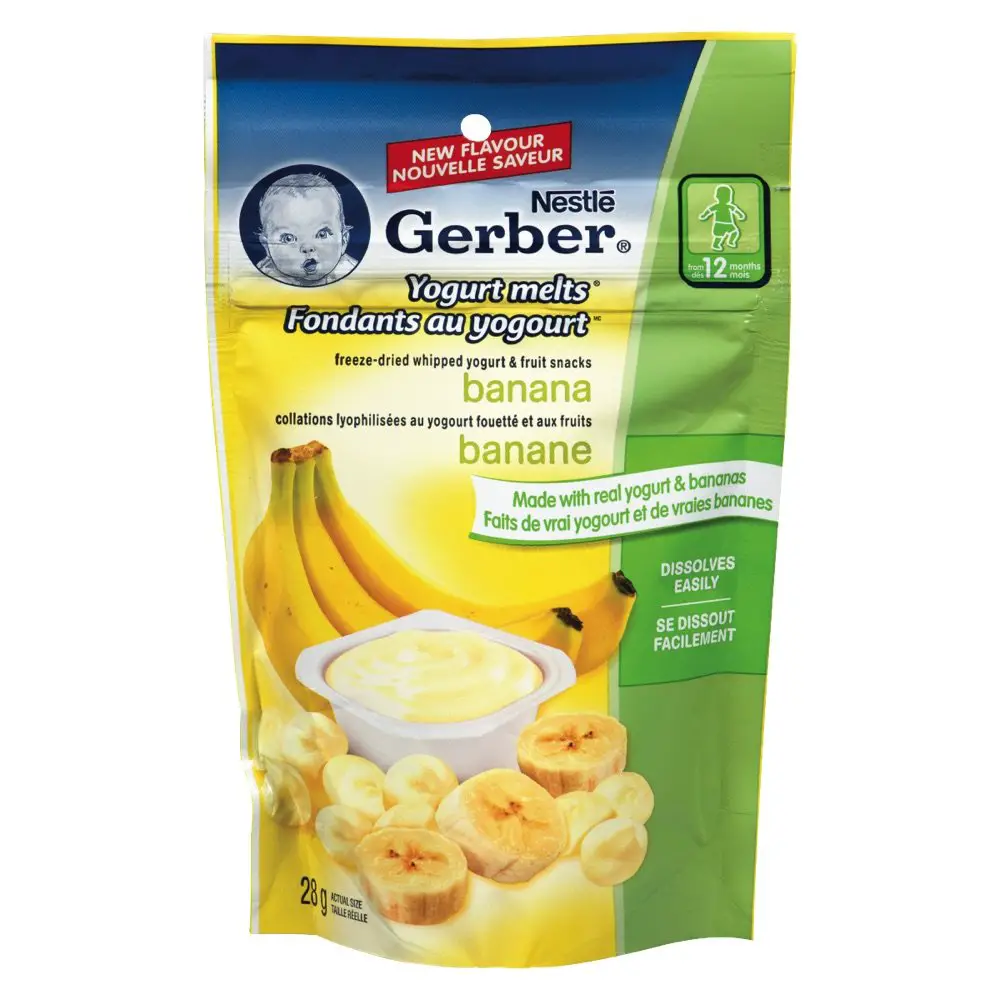 Gerber Yogurt Melts Banana Baby Food