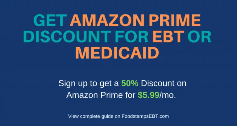 Get Amazon Prime Discount for EBT or Medicaid