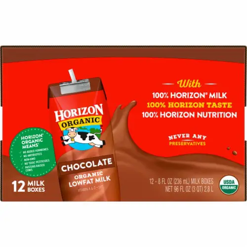 Horizon Organic Lowfat Chocolate Milk, 12 ct / 8 fl oz