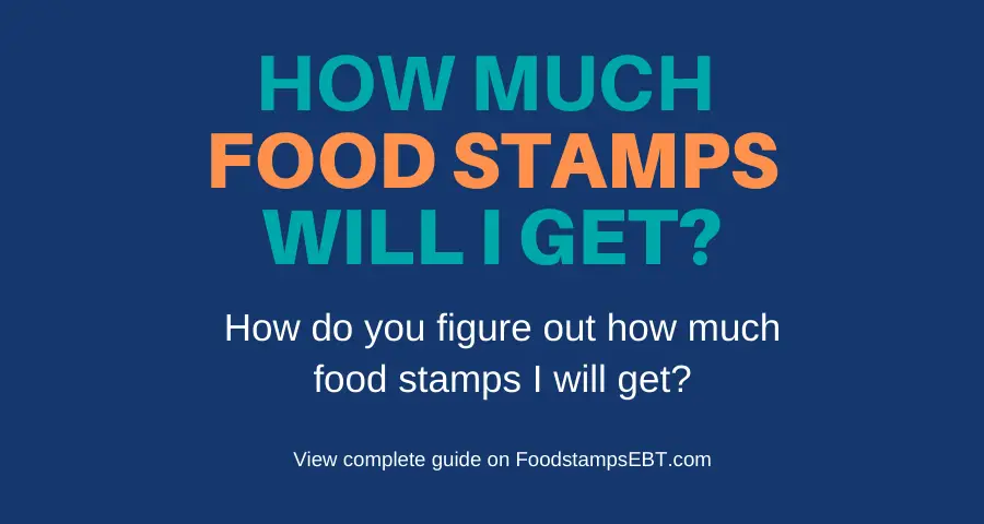 How Much Food Stamps Will I Get?