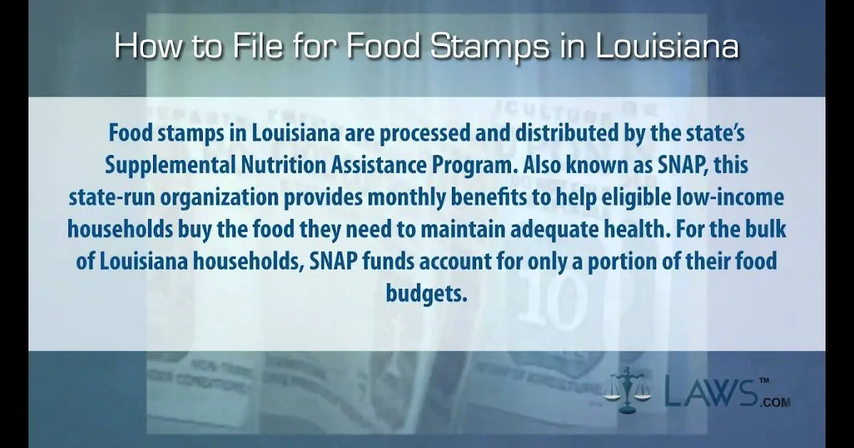 How To Apply For Food Stamps In Louisiana