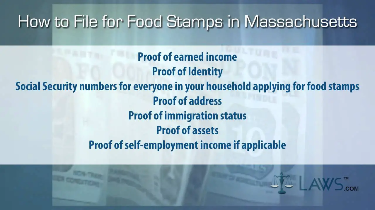 How to File for Food Stamps Massachusetts