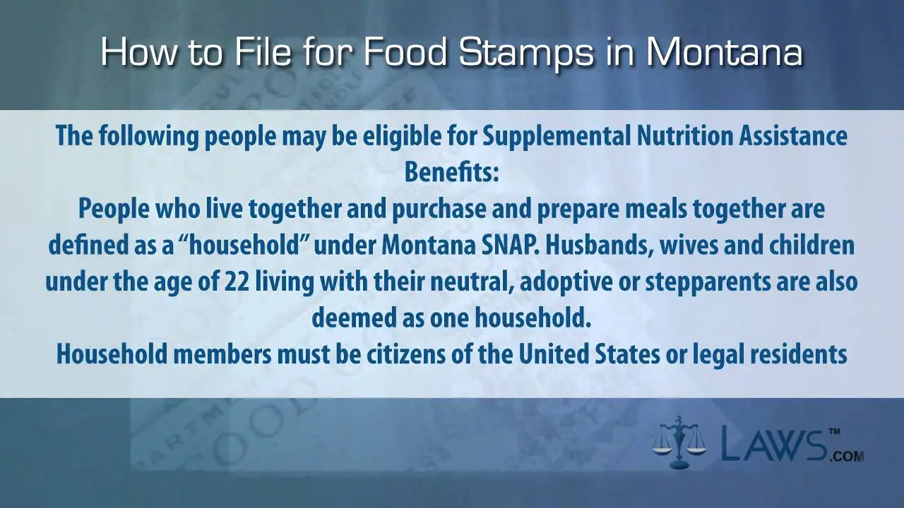 How to File for Food Stamps Montana