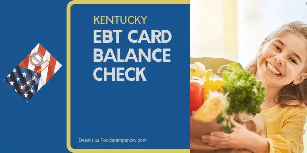 Kentucky EBT Card Balance  Phone Number and Login