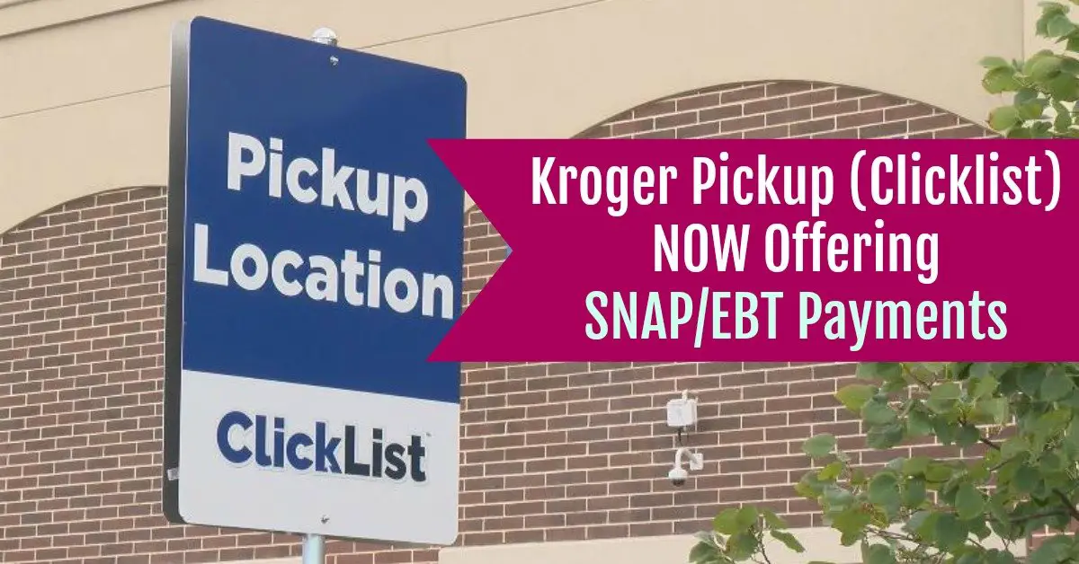 Kroger Pickup Now Offering SNAP/EBT Payments! (Will SOON be available ...