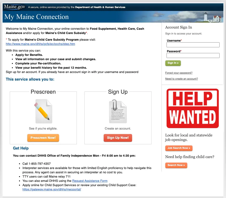 Maine Food Stamps Eligibility Guide