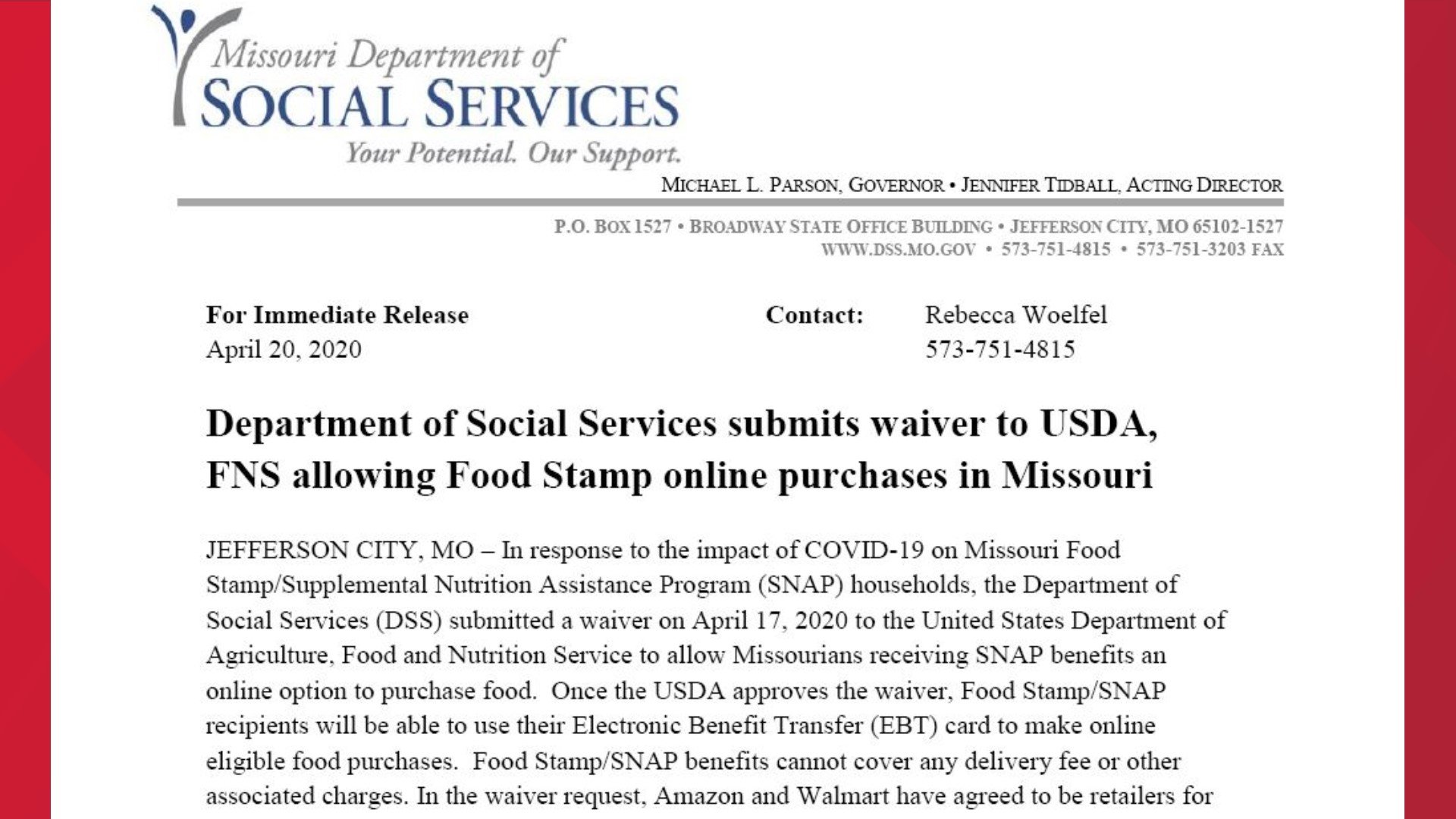Missourians can soon make food stamp purchases online ...