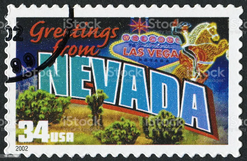 Nevada Stamp Stock Photo