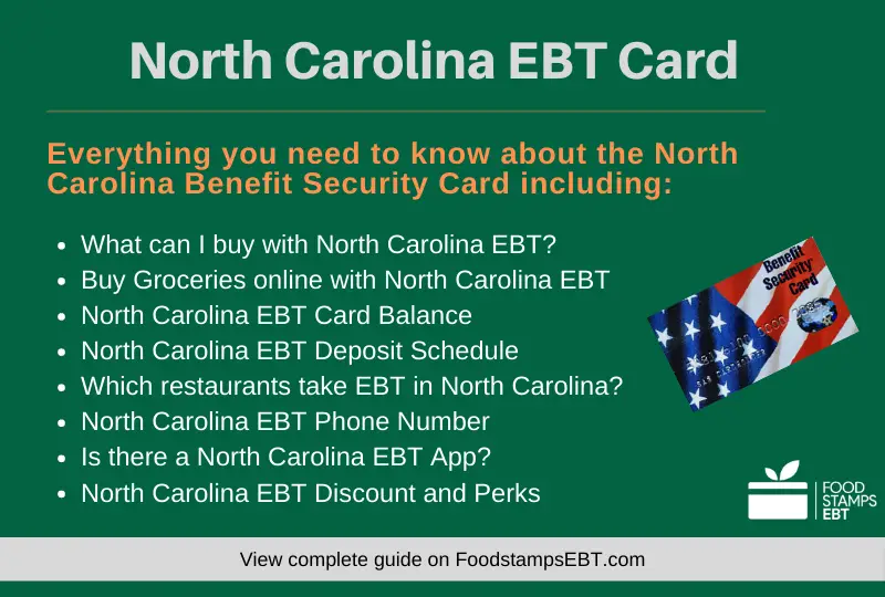 North Carolina EBT Card Questions and Answers