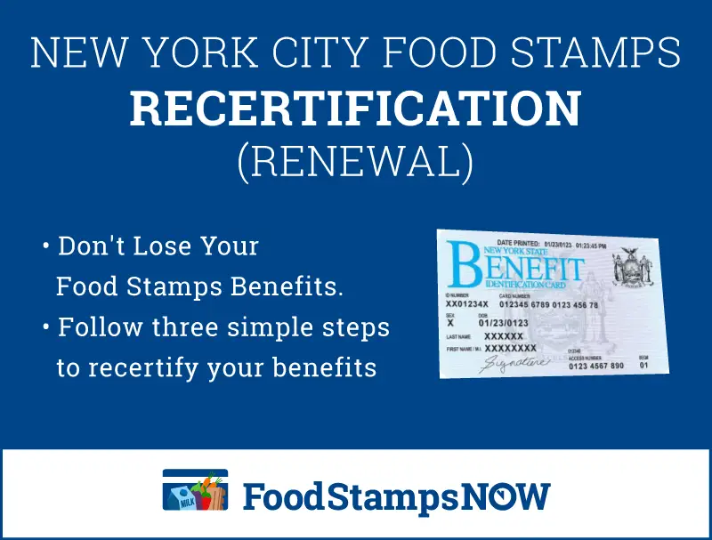 NYC Food Stamps Recertification