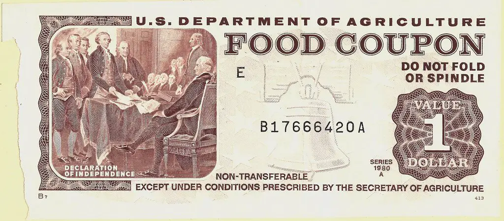 Old Style Food Stamp