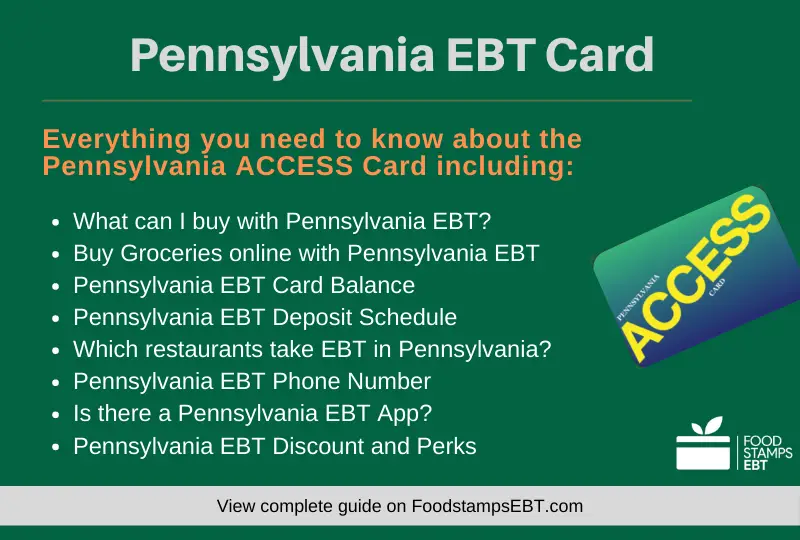Pennsylvania EBT Card [2021 Guide]