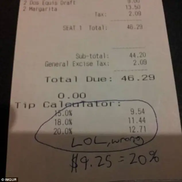 People reveal the craziest receipts they