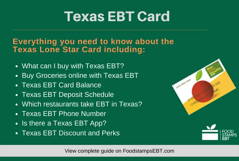 Texas EBT Card [2021 Guide]