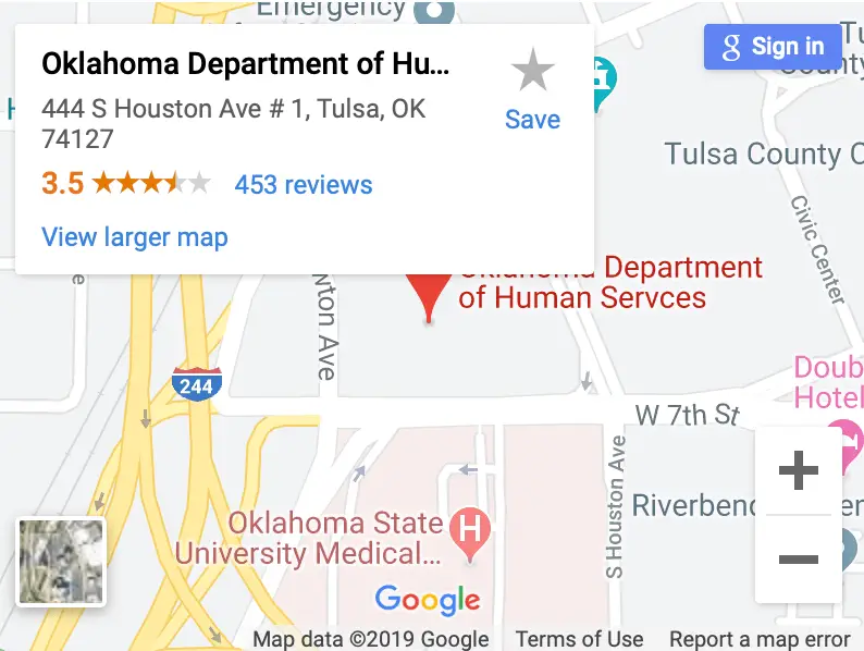 Tulsa County Oklahoma DHS Office