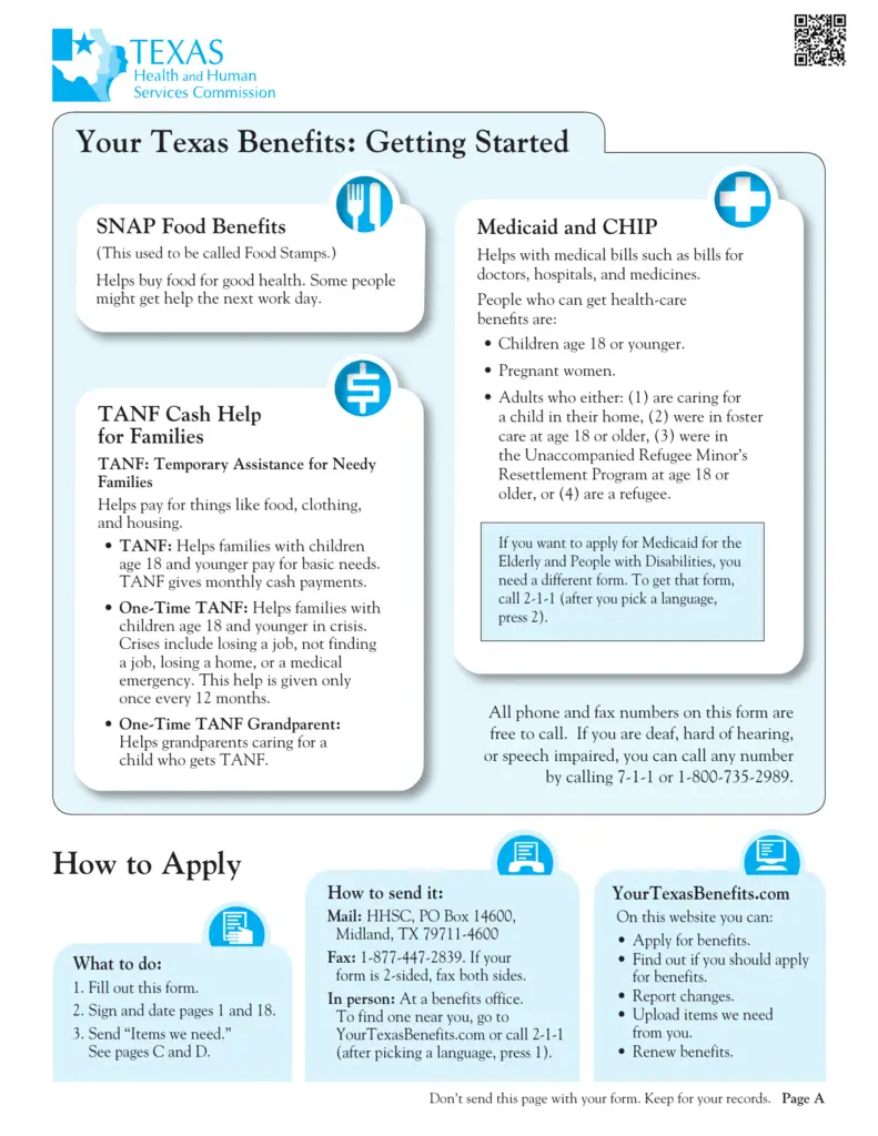 Your Texas Benefits: Getting Started How to Apply